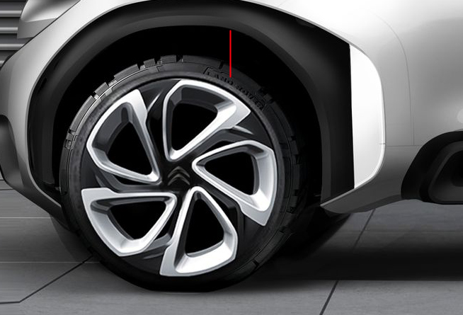 Шины, установленные на Citroen Aircross Concept