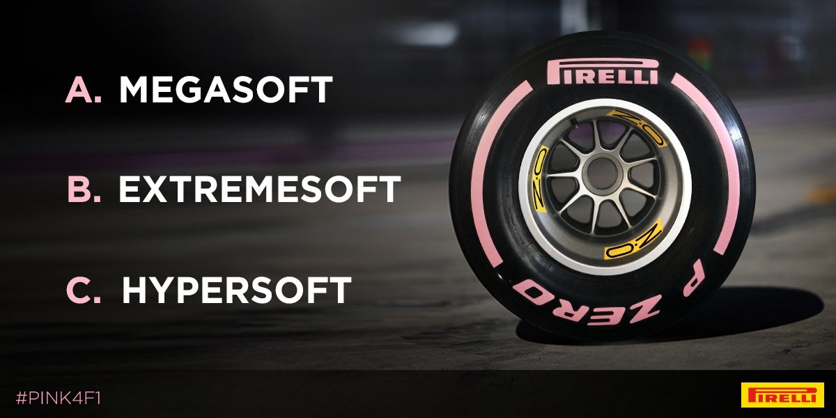 Pirelli выбирает название для новых «формульных» шин